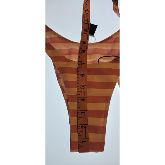 SAME LOS ANGELES Set 2pc Bikiny Swim Top XSmall Bottom High Weist Knotted Bandeu - Picture 6 of 12